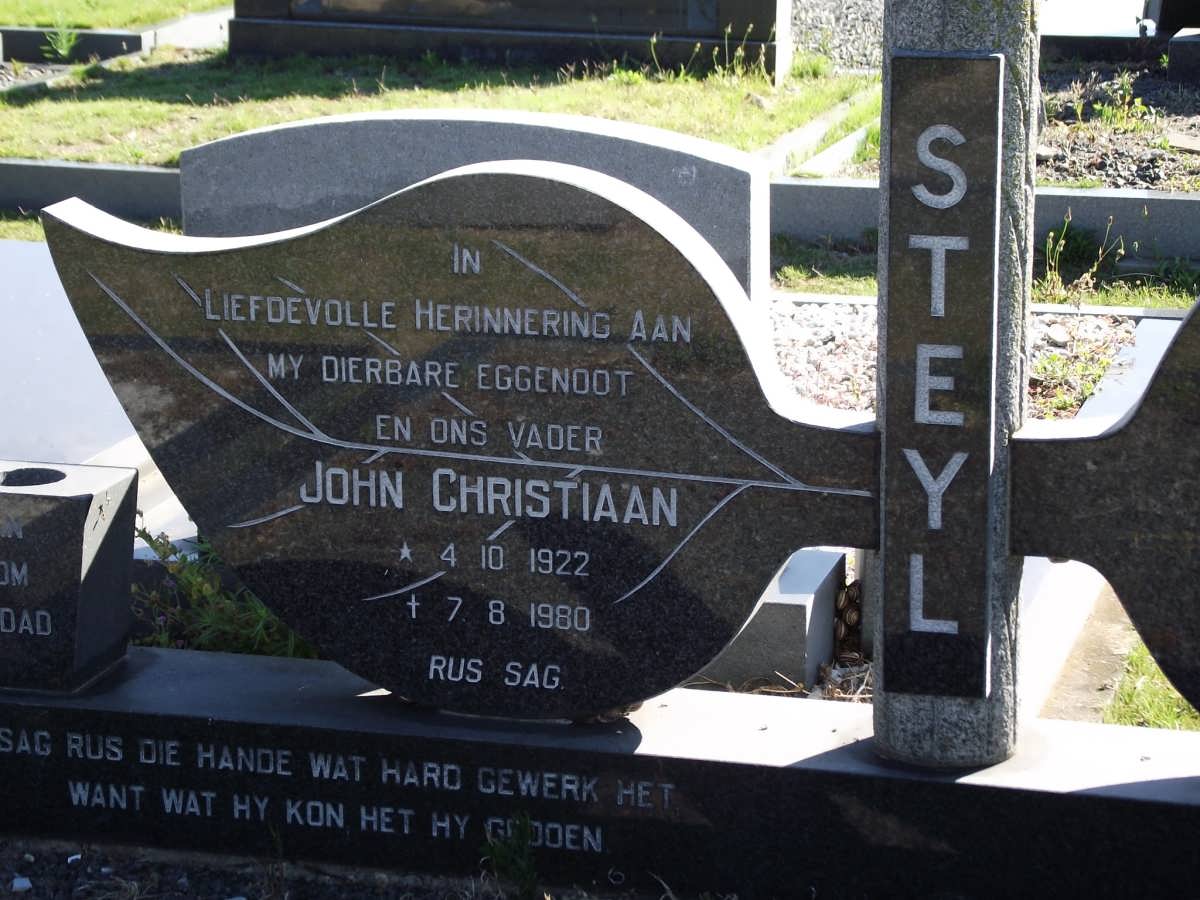 STEYL John Christiaan 1922-1980