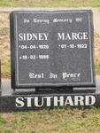 STUTHARD Sidney 1926-1999 & Marge 1922-