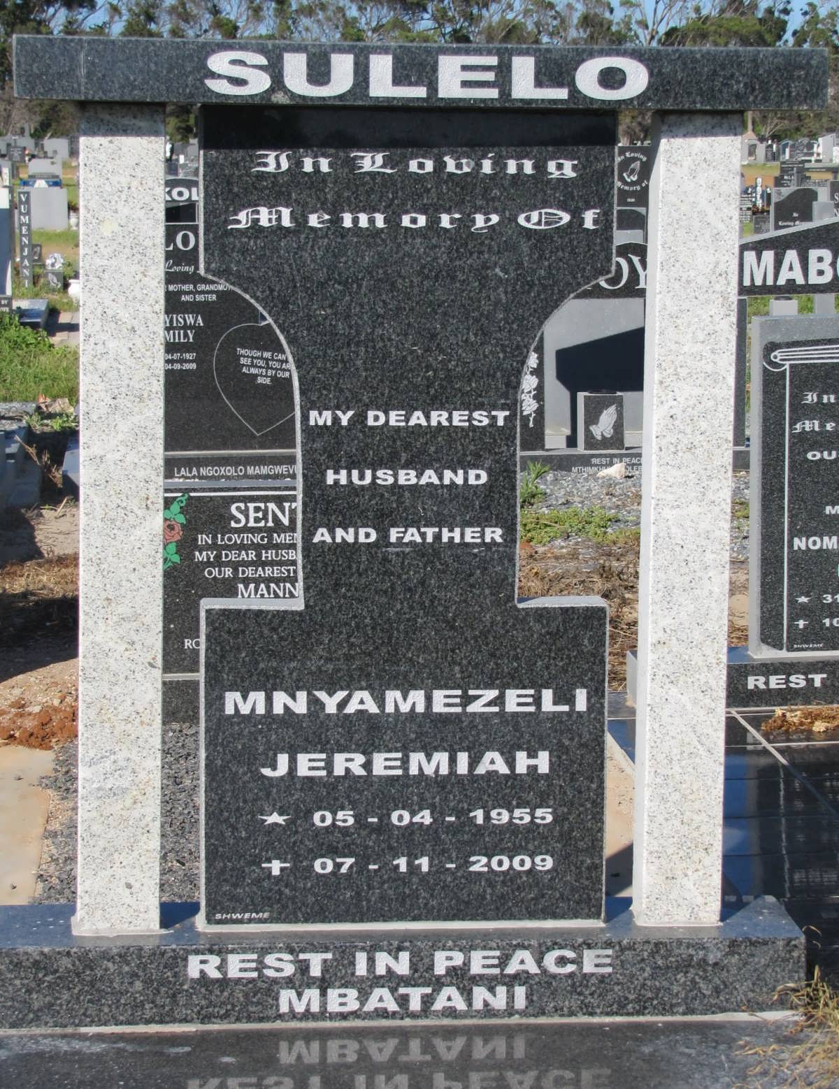 SULELO Mnyamezeli Jeremiah 1955-2009
