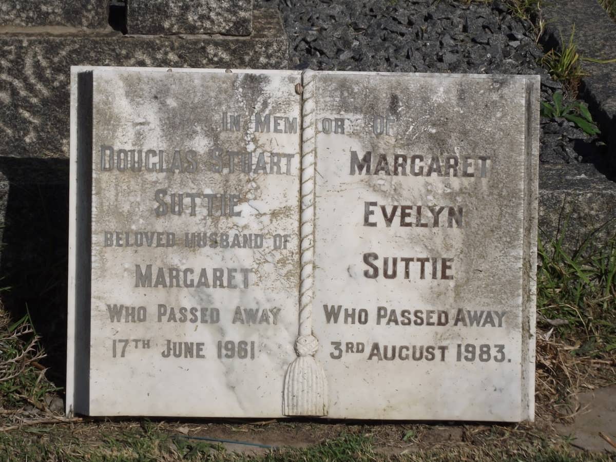 SUTTIE Douglas Stuart -1961 & Margaret Evelyn 1907-1983