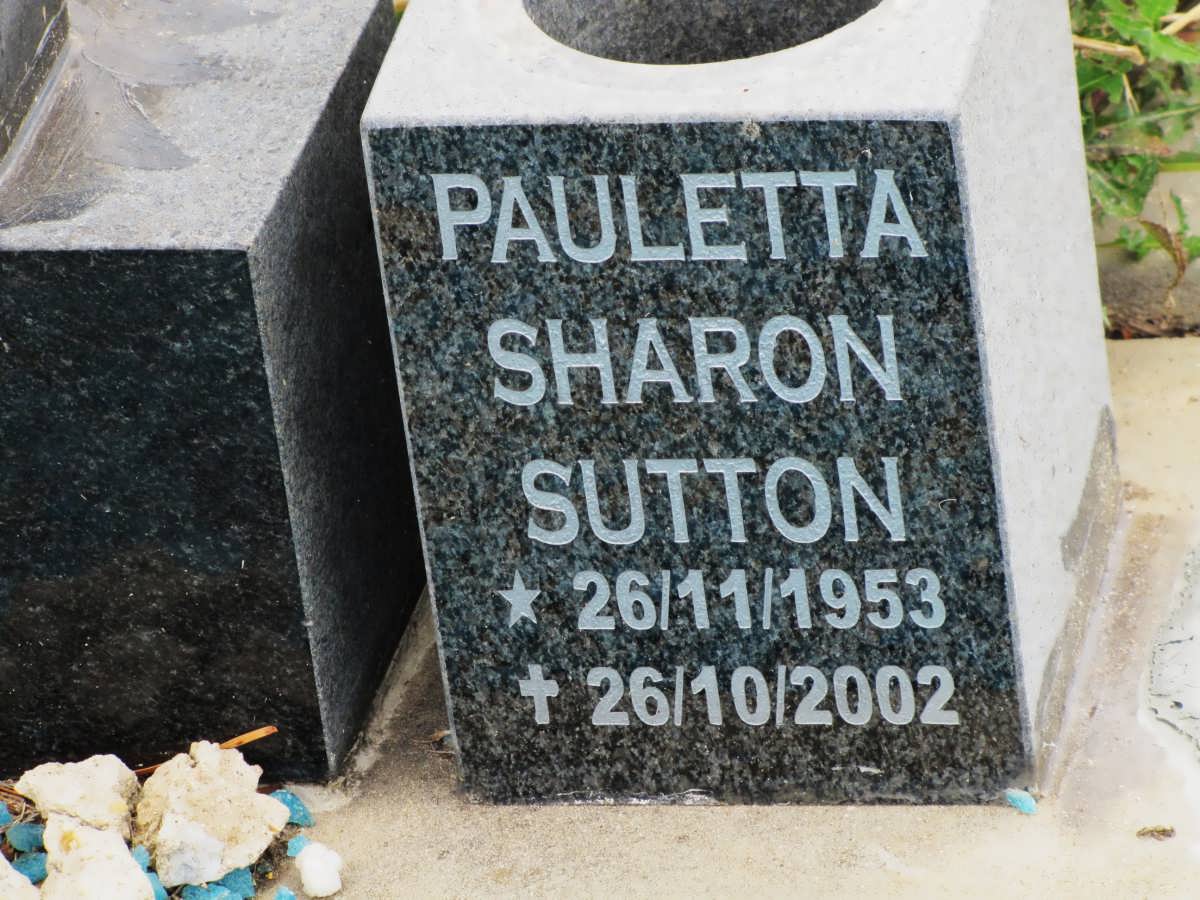 SUTTON Pauletta Sharon 1953-2002