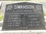 SWANSON Donald James 1903-1971 & Gwyneth Elizabeth THWAITS 1904-1967