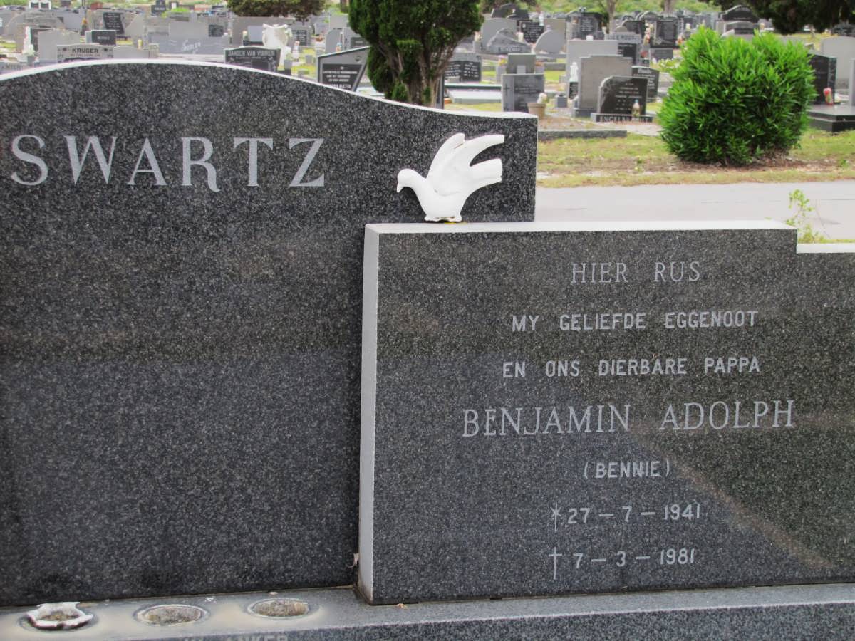 SWARTZ Benjamin Adolph 1941-1981
