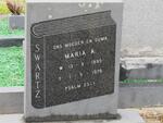 SWARTZ Maria A. 1895-1976