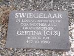 SWIEGELAAR Gertina 1911-1998