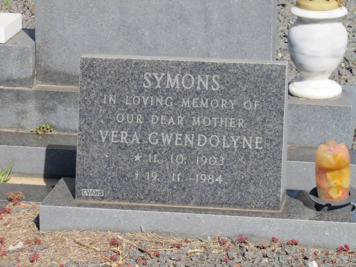 SYMONS Vera Gwendolyne 1903-1984