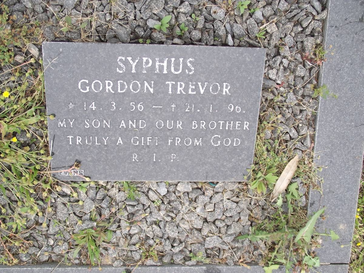 SYPHUS Gordon Trevor 1956-1996
