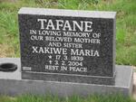 TAFANE Xakiwe Maria 1939-2004