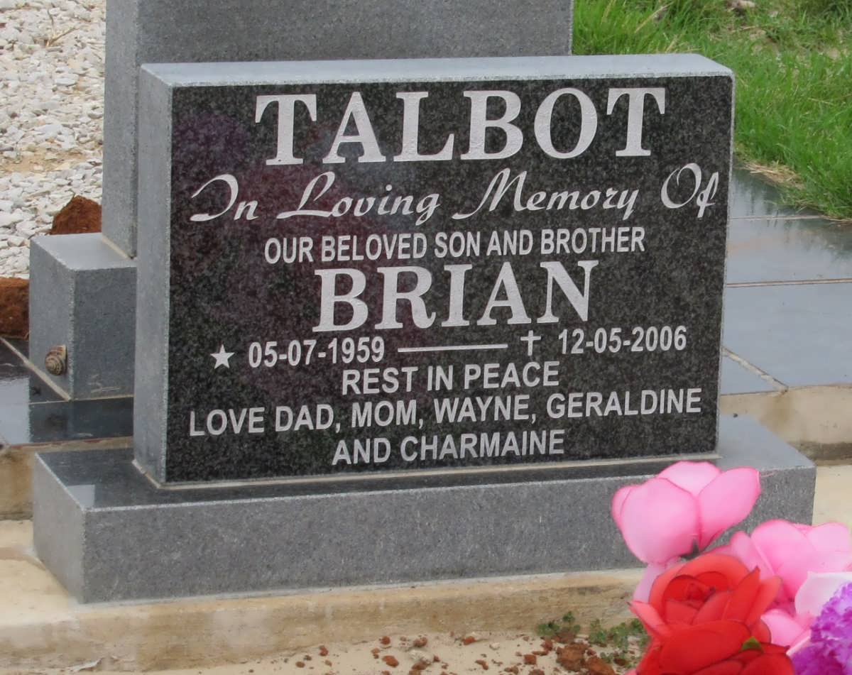 TALBOT Brian 1959-2006
