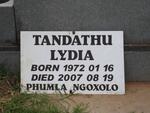 TANDATHU Lydia 1972-2007