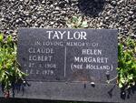 TAYLOR Claude Egbert 1908-1979 & Helen Margaret HOLLAND -2001