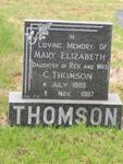 THOMSON Mary Elizabeth 1889-1887