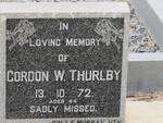 THURLBY Gordon W. 1927-1972