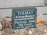 TOLMAY Patricia Ann nee FOURIE 1963-1989