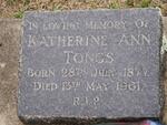 TONGS Katherine Ann 1877-1961