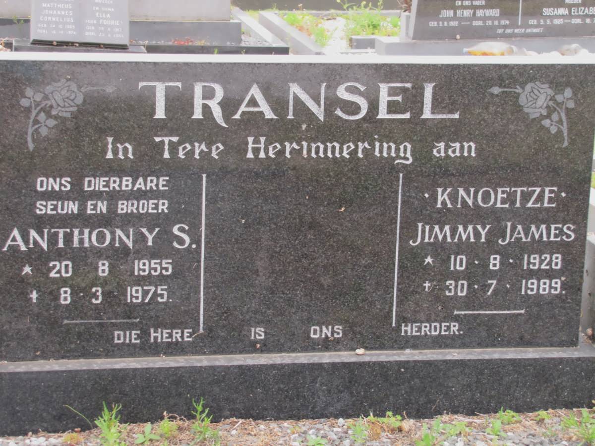 TRANSEL Anthony S. 1955-1975 :: KNOETZE Jimmy James 1928-1989