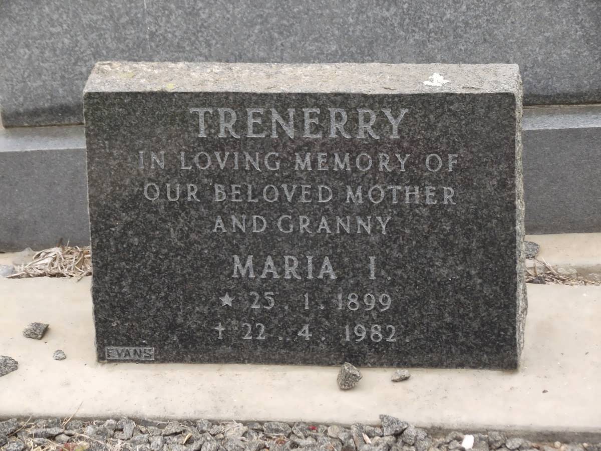 TRENERRY Maria I. 1899-1982