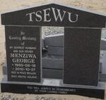 TSEWU Menziwa George 1950-2010