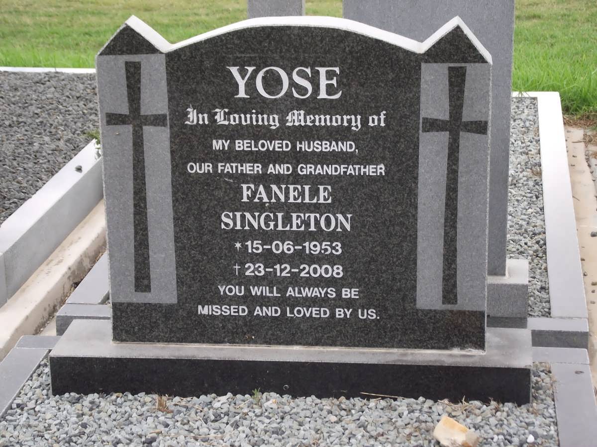 YOSE Fanele Singleton 1953-2008