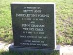 YOUNG John Graham 1910-2003 & Betty Ann MIDDLETON 1920-1995