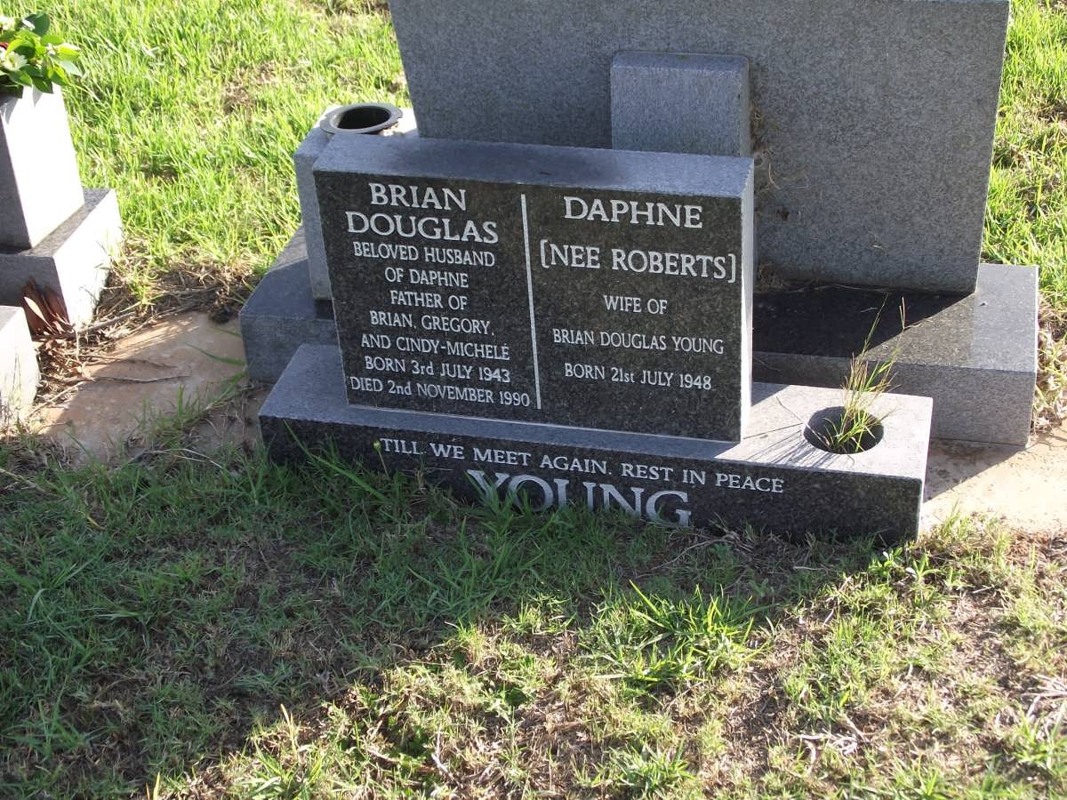 YOUNG Brian Douglas 1943-1990 & Daphne ROBERTS 1948-