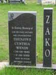 ZAKO Thenjiwe Cynthia Wendy 1945-2005