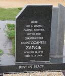 ZANGE Nontozanele 1942-2008