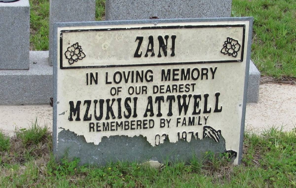 ZANI Mzukisi Attwell 1971-2004