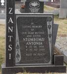 ZANTSI Ntombomzi Antonia 1938-2001