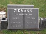 ZIKMANN Bert 1923-1999 & Toekie 1940-