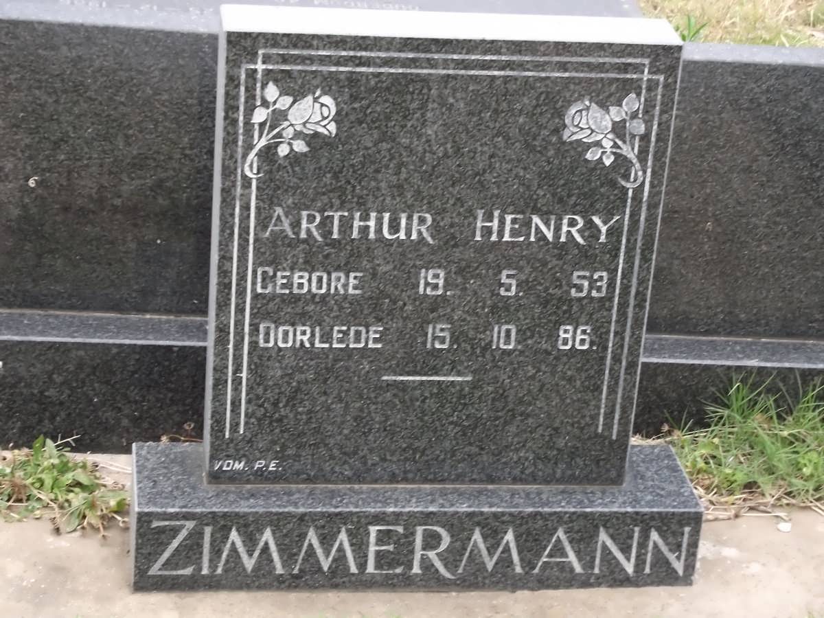 ZIMMERMANN Arthur Henry 1953-1986
