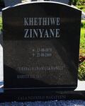 ZINYANE Khethiwe 1970-2009