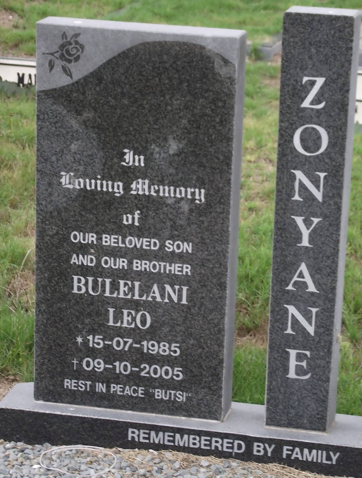 ZONYANE Bulelani Leo 1985-2005