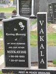 VAKALA Mzikayise 1953-2003