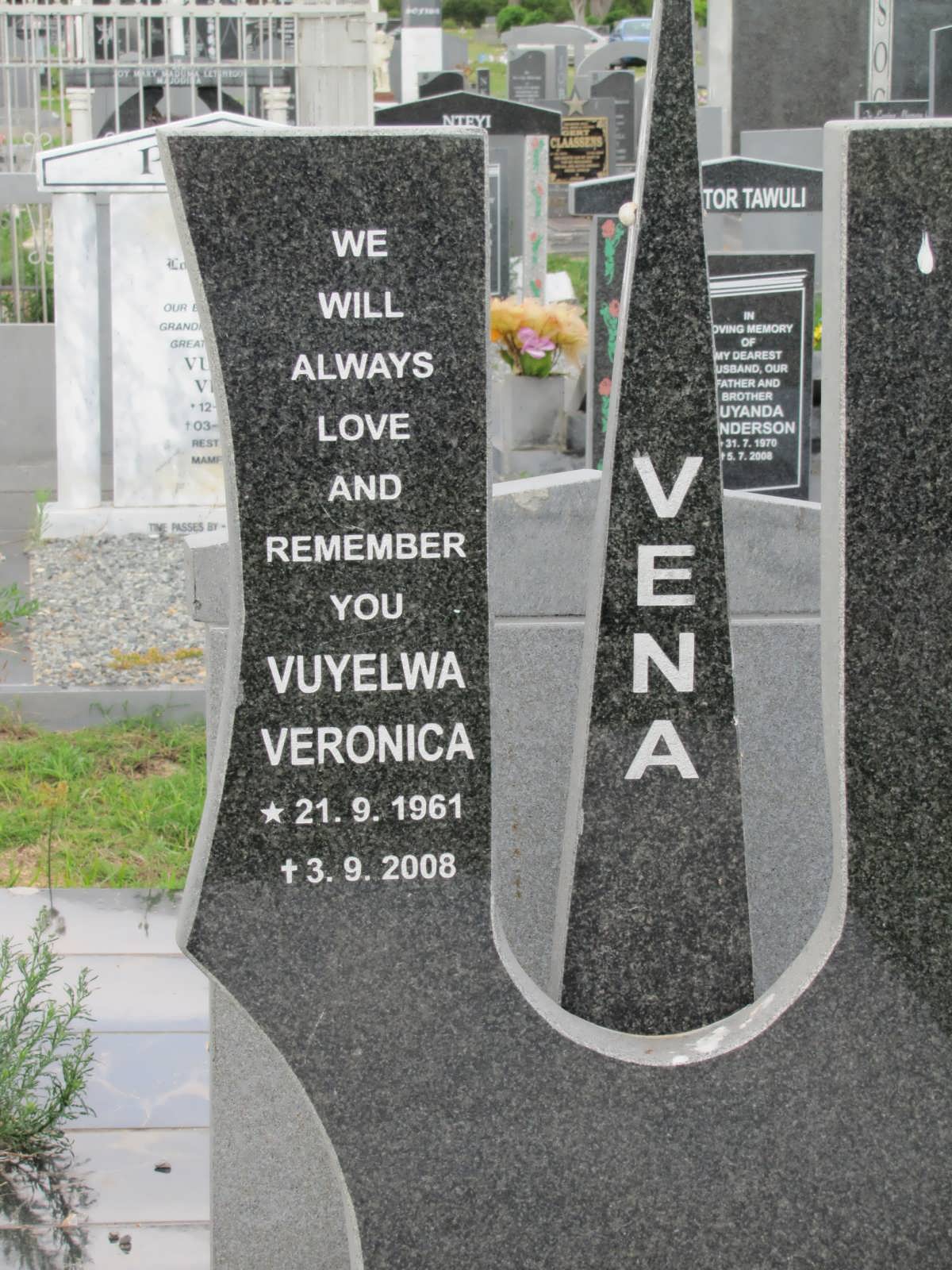 VENA Vuyelwa Veronica 1961-2008