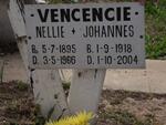 VENCENCIE Nellie 1895-1966 :: VENCENCIE Johannes 1918-2004