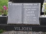 VILJOEN Alice Aletta 1944-1994