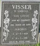 VISSER Jakobus 1939-1991