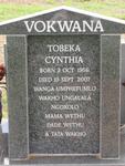 VOKWANA Tobeka Cynthia 1956-2007