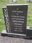 VUMAZONKE Zwelinzima Thomas 1937-2006