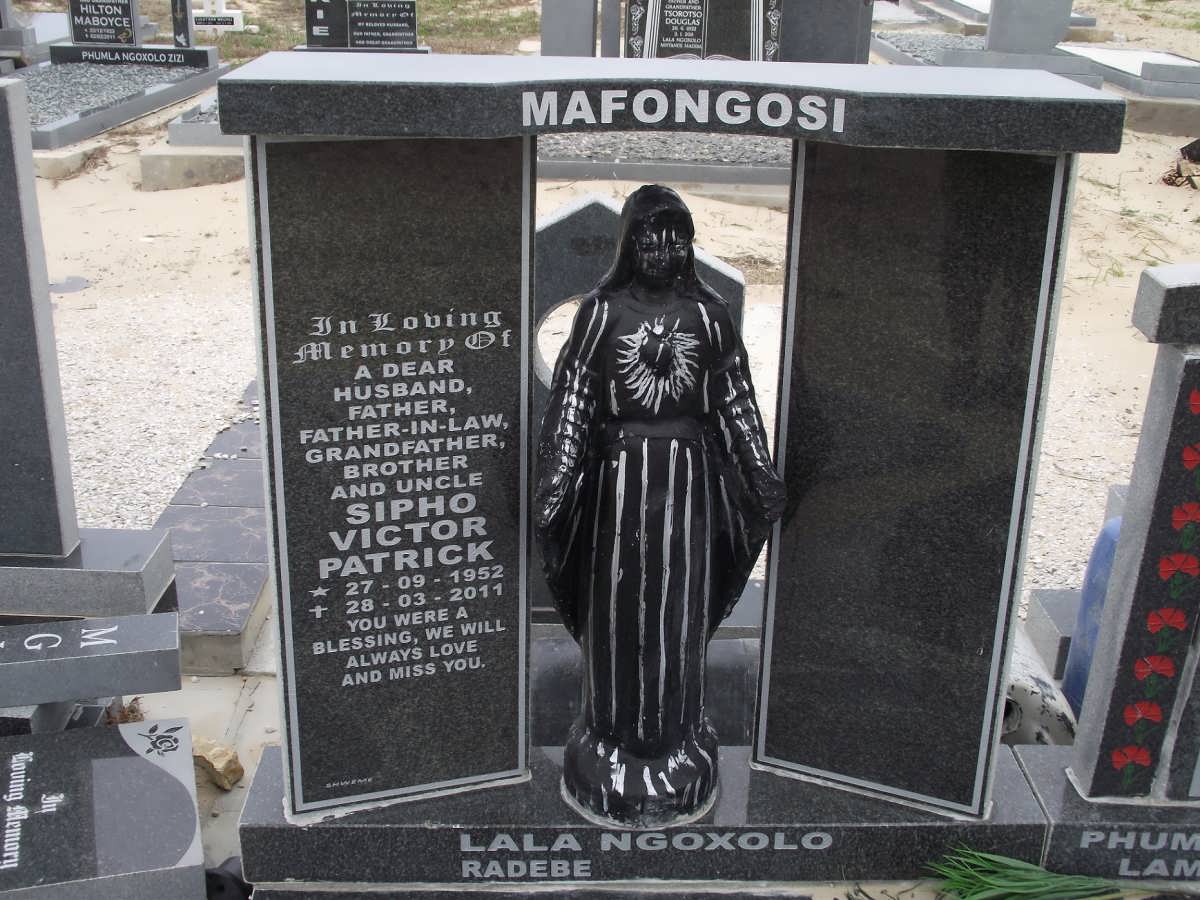MAFONGOSI Sipho Victor Patrick 1952-2011