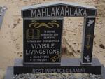 MAHLAKAHLAKA Vuyisile Livingstone 1960-2011