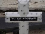 MBONAMBI Thulani 1970-2011