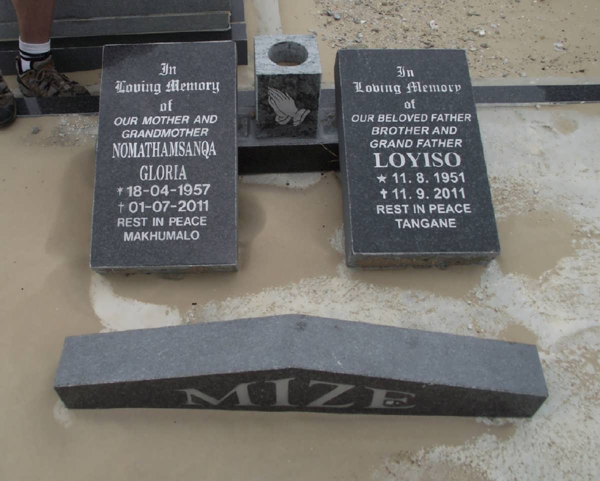 MIZI Loyiso 1951-2011 & Nomathamsanqa Gloria 1957-2011