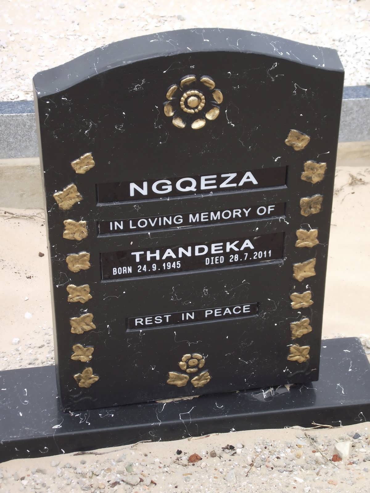 NGQEZA Thandeka 1945-2011