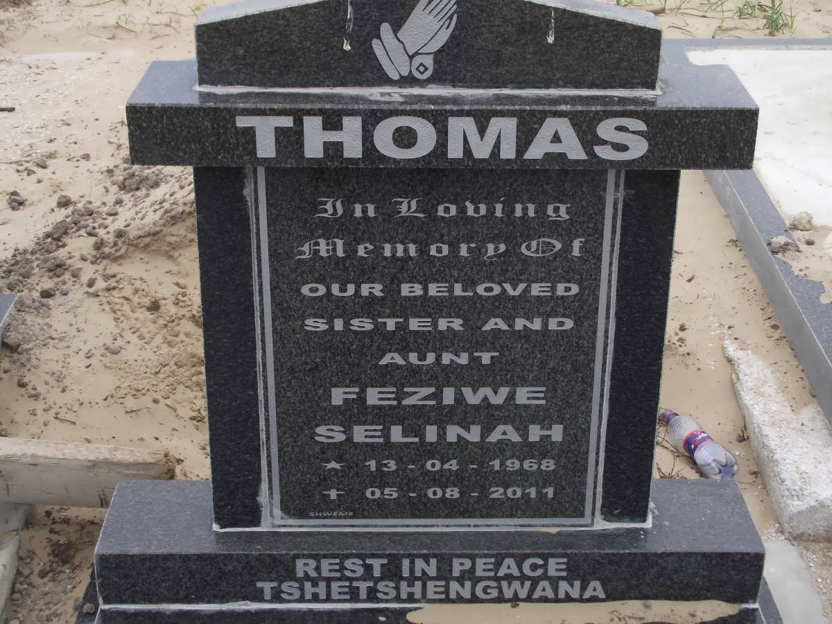 THOMAS Feziwe Selinah 1968-2011