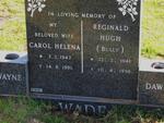 WADE Reginald Hugh 1941-1996 & Carol Helena 1943-1991