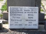WAGENAAR Johannes Petrus -1966 & Myra Irene 1904-1995