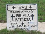 WALI Phumla Patricia 1968-2004