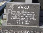 WARD Magdalena Aletta 1909-1991